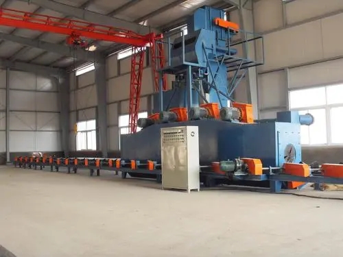 广东管道外壁自动通过式喷砂机提升管道外壁质量