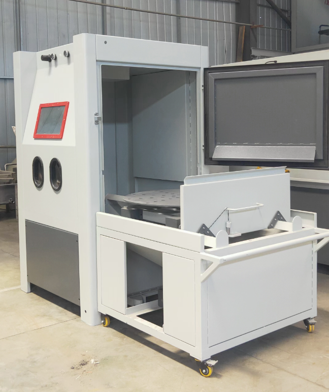 广东箱式喷砂机 适合小工件批量处理