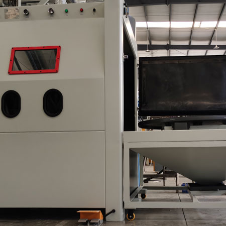 广东无尘喷砂机半自动模具喷砂机